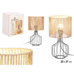 LAMPADA DA TAVOLO BASE FORMA TULIPANO CORDA