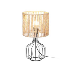 TABLE LAMP SHAPE BASE TULIP ROPE