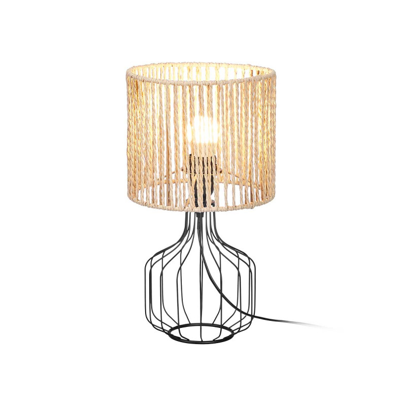 LAMPADA DA TAVOLO BASE FORMA TULIPANO CORDA