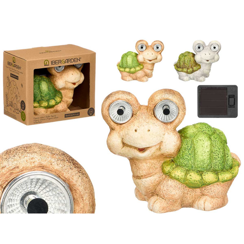 FIGURE SOLAIRE TORTUE ASSORT 2 COUL