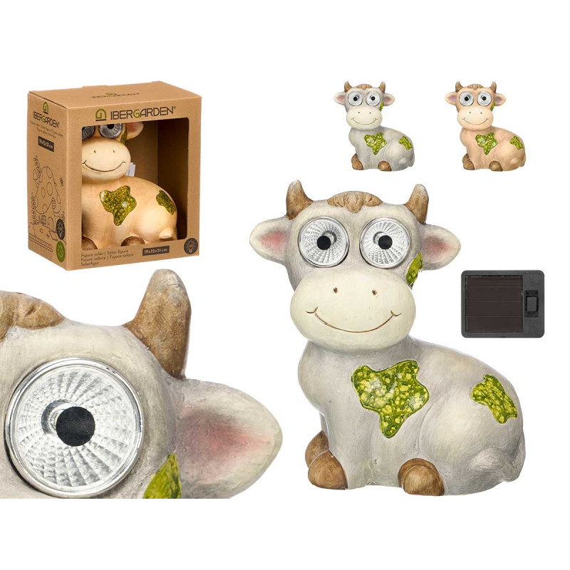 SOLAR FIGURE COW ASSORTED 2 COLORS