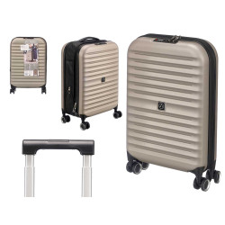 FOLDABLE SUITCASE WITH LOCK 37L CHAMPAGNE