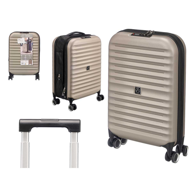 MALETA PLEGABLE CANDADO 37L CHAMPAGNE