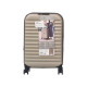 FOLDABLE SUITCASE WITH LOCK 37L CHAMPAGNE