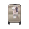 VALISE PLIABLE AVEC CADENAS 37L CHAMPAGNE