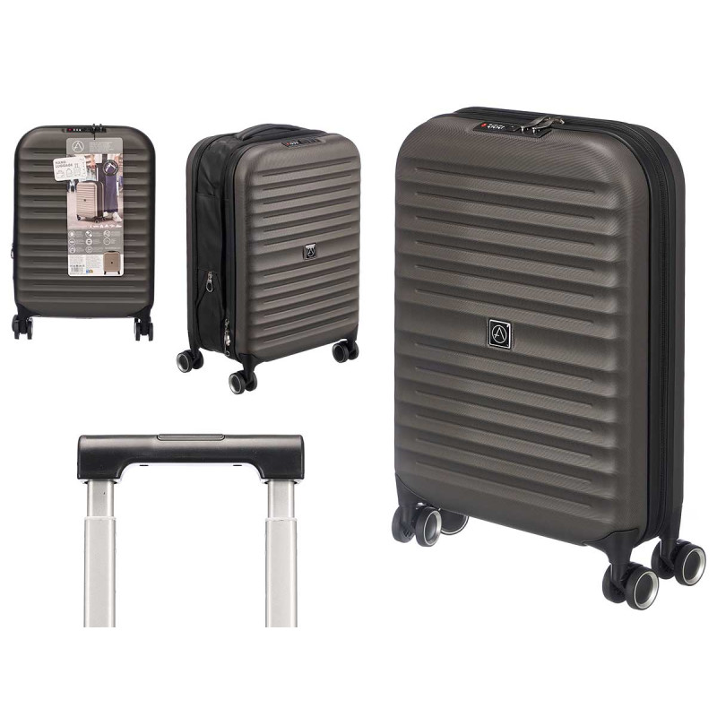 MALETA PLEGABLE CANDADO 37L ANTRACITA