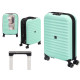 MALETA PLEGABLE CANDADO 37L TURQUESA