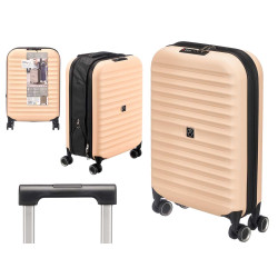 VALISE PLIABLE AVEC CADENAS 37L BEIGE