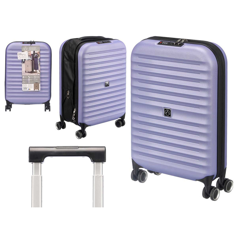 FOLDABLE SUITCASE WITH LOCK 37L LILAC 