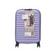 VALISE PLIABLE AVEC CADENAS 37L LILAS