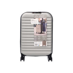 VALISE PLIABLE AVEC CADENAS 37L ARGENT