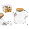 TEIERA BOROSILICATO COPERCHIO BAMBU 1,5L