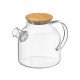 BOROSILICATE TEAPOT WITH BAMBOO LID 1,5 L