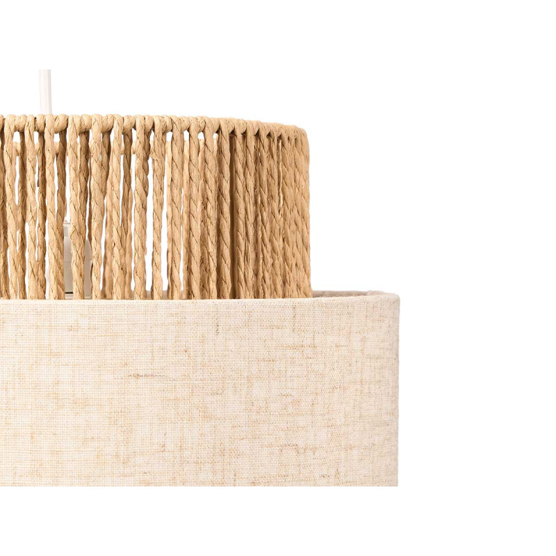 BIG TRIPLE ROPE LAMPSHADE LAMP