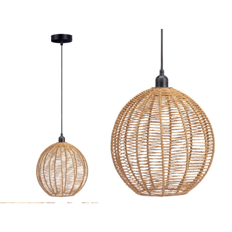 CEILING LAMP SPHERE ROPE