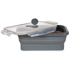 FIAMBRERA SILICONA RECTANGULAR 800ML ANTRACITA