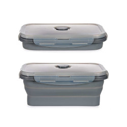 FIAMBRERA SILICONA RECTANGULAR 800ML ANTRACITA