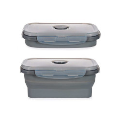 PORTAPRANZO SILIC RETTAN 540ML ANTRACITE