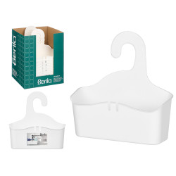 ÉTAGÈRE DE DOUCHE À SUSPENDRE BLANC