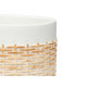 CEMENT POT RATTAN EFFECT 14CM WHITE