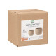 SET 2 WRINKLED POTS BEIGE 19 25CM  