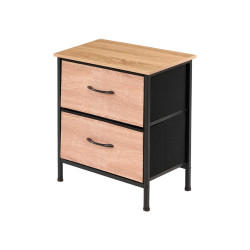 MEUBLE 2 TIROIRS EFFET BOIS