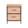 MUEBLE 2 CAJONES EFECTO MADERA