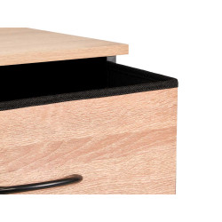 MUEBLE 2 CAJONES EFECTO MADERA