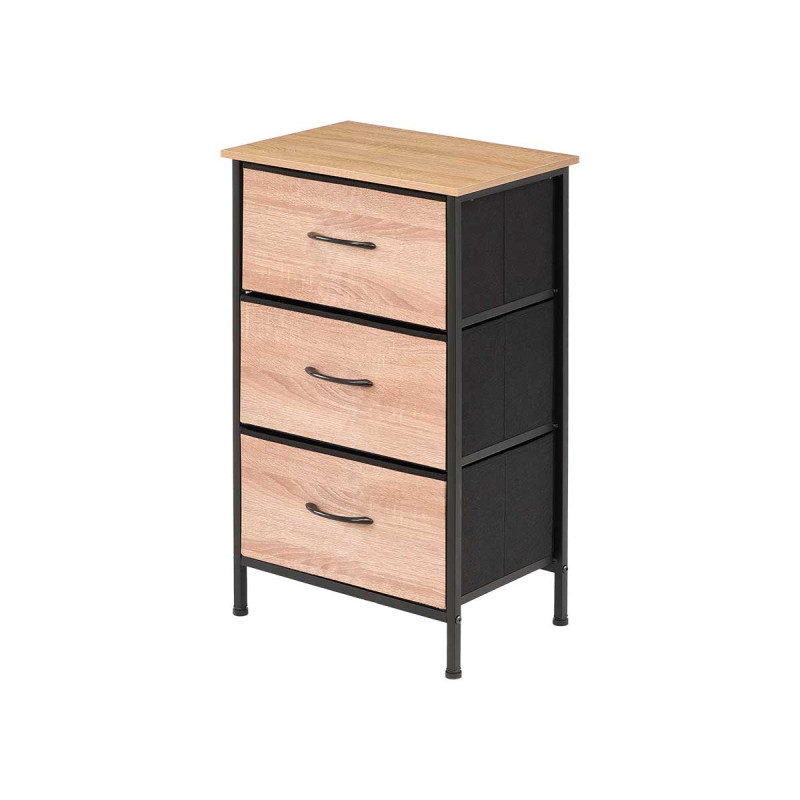 MEUBLE 3 TIROIRS EFFET BOIS