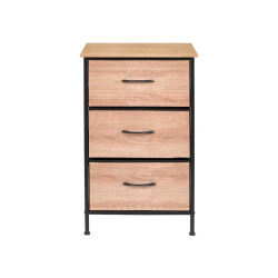MUEBLE 3 CAJONES EFECTO MADERA