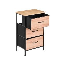 MUEBLE 3 CAJONES EFECTO MADERA