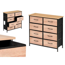 8 DRAWER CABINET WOOD EFFECT