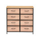 MUEBLE 8 CAJONES EFECTO MADERA