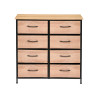 MUEBLE 8 CAJONES EFECTO MADERA