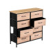 8 DRAWER CABINET WOOD EFFECT