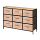 MUEBLE 9 CAJONES EFECTO MADERA