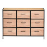 9 DRAWER CABINET WOOD EFFECT