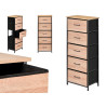 MUEBLE 5 CAJONES EFECTO MADERA