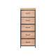 5 DRAWER CABINET WOOD EFFECT