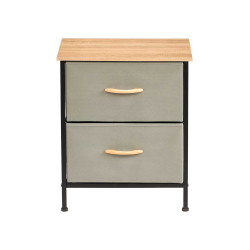 2 DRAWER CABINET GRAY