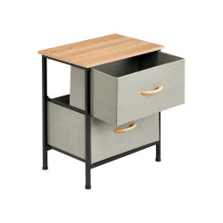 2 DRAWER CABINET GRAY
