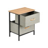 2 DRAWER CABINET GRAY