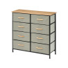 MUEBLE 8 CAJONES GRIS