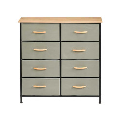 MEUBLE 8 TIROIRS GRIS