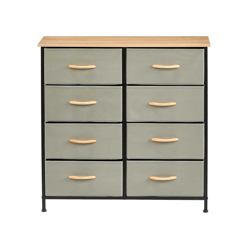 MUEBLE 8 CAJONES GRIS