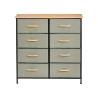 MUEBLE 8 CAJONES GRIS