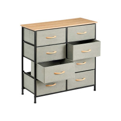 MEUBLE 8 TIROIRS GRIS