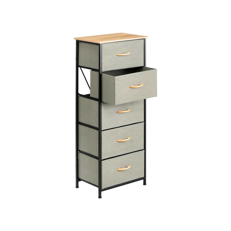 MEUBLE 9 TIROIRS GRIS