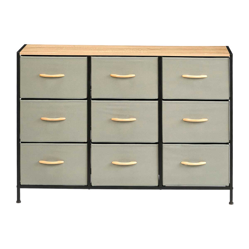 MUEBLE 5 CAJONES GRIS