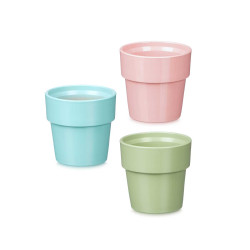 PORTAVASO CONICO IMPILABILE ASS 3 COL CHIARI MATE 